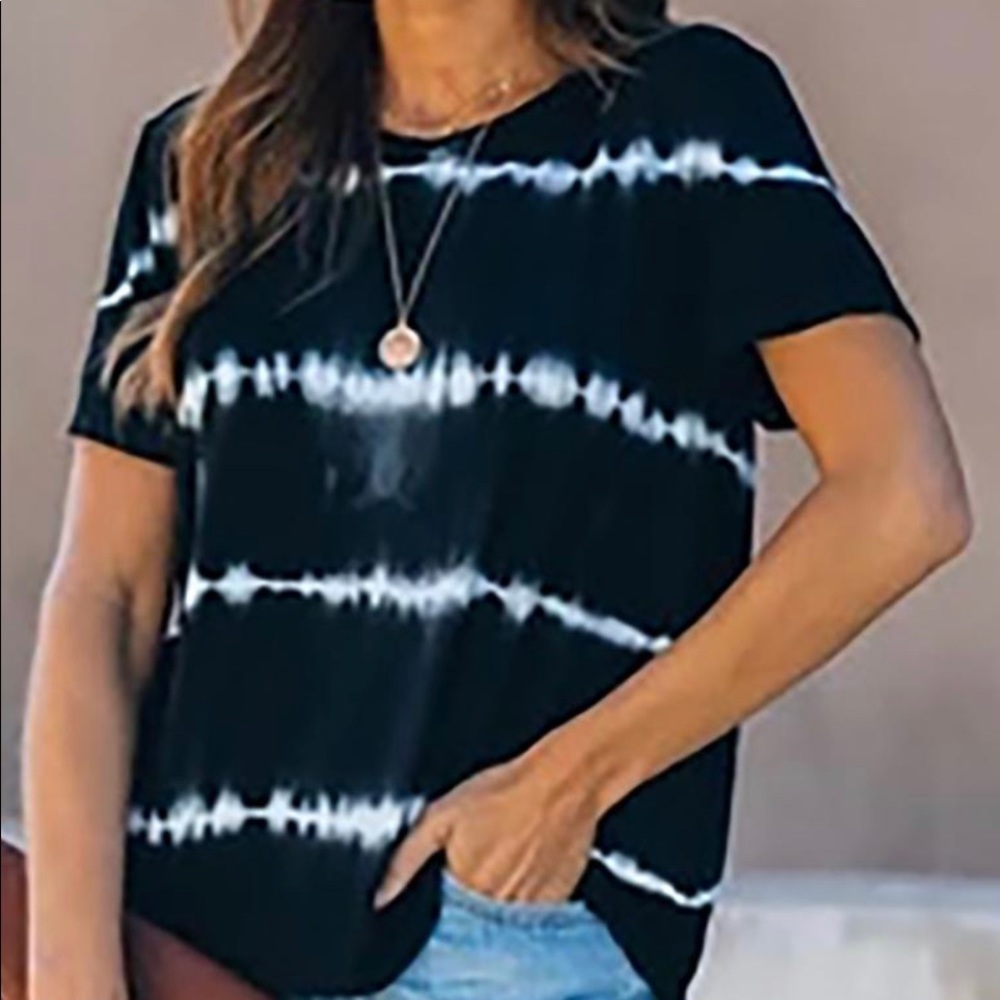 Tie Dye Print Short Sleeve T-shirt